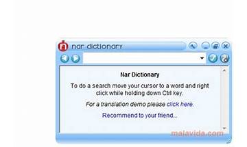 Nar Dictionary for Windows - Download it from Habererciyes for free